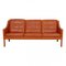 3-Seater Sofa 2209 in Patinated Cognac Leather by Børge Mogensen for Fredericia, 1980s, Image 1