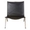 Pk-22 Lounge Chair in Patinated Black Leather by Poul Kjærholm for Fritz Hansen, 1980s 2