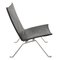 Pk-22 Lounge Chair in Patinated Black Leather by Poul Kjærholm for Fritz Hansen, 1980s 1