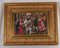 Franco Rispoli, At the Party with Pulcinella, 20th Century, Oil on Panel, Framed 1