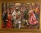 Franco Rispoli, At the Party with Pulcinella, 20th Century, Oil on Panel, Framed 3