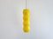 Lampada a sospensione in vetro di Murano giallo, Svezia, anni '60, Immagine 1