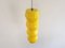 Lampe à Suspension en Verre de Murano Jaune, Suède 1960s 2