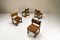 Biosca Stühle aus Kiefernholz & Cognac Sattelleder, Spanien, 1960er, 4er Set 5