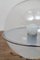 Lámpara de mesa italiana de cromo con vidrio, años 60, Imagen 7