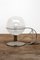 Lampada da tavolo in metallo cromato e vetro, Italia, anni '60, Immagine 5