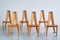 Dining Chairs in Beech by Søren Nissen & Ebbe Gehl for Seltz, France, 1980s, Set of 6 1
