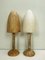 Vintage Alabaster Mushroom Table Lamps from Pegasam, 1970s, Set of 2 15