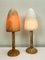 Vintage Alabaster Mushroom Table Lamps from Pegasam, 1970s, Set of 2 4