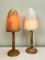 Vintage Alabaster Mushroom Table Lamps from Pegasam, 1970s, Set of 2, Image 4