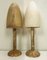 Vintage Alabaster Mushroom Table Lamps from Pegasam, 1970s, Set of 2 1