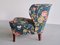 Fauteuil en Tissu Floral et Bouleau par Gösta Jonsson, Suède, 1940s 9