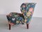 Lounge Chair in Floral Fabric and Birch by Gösta Jonsson, Sweden, 1940s, Image 9