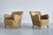 Sculptural Armchairs in Beech and Wool by Gustav Axel Berg, Sweden, 1940s, Set of 2 1