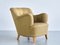 Sculptural Armchairs in Beech and Wool by Gustav Axel Berg, Sweden, 1940s, Set of 2 3