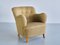 Sculptural Armchairs in Beech and Wool by Gustav Axel Berg, Sweden, 1940s, Set of 2, Image 4