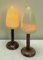 Mid-Century Alabaster Mushroom Pegasam Table Lamp, Spain, 1970s, Set of 2 3