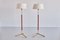 G-31 Floor Lamps in Brass, Leather and Linen from Bergboms, Sweden, 1940s, Set of 2 2