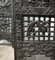 Large 19th Century Carved Chinoiserie 4 Fold Screen 7