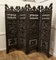 Large 19th Century Carved Chinoiserie 4 Fold Screen 1