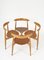 FH4103 Heart Stacking Dining Chairs by Hans Wegner for Fritz Hansen, Denmark, 1953, Set of 4 7