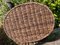 French Rustic Oval Willow Wicker Basket, 1960s 5