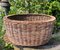 French Rustic Oval Willow Wicker Basket, 1960s 9