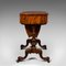 English Victorian Ladies Work Table in Walnut from Waring & Gillow, 1890s 5
