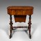 English Victorian Ladies Work Table in Walnut from Waring & Gillow, 1890s 1