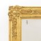Espejo Louis Philippe antiguo rectangular en hoja de oro, década de 1850, Imagen 6