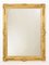 Antique Louis Philippe Rectangular Gold Leaf Mirror, 1850s 1