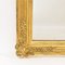 Antique Louis Philippe Rectangular Gold Leaf Mirror, 1850s, Image 4