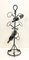 Brutalist Art Wrought Iron Wine Bottle Stand, 1960s, Image 2