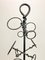 Brutalist Art Wrought Iron Wine Bottle Stand, 1960s, Image 4
