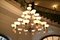 Art Deco Chandelier with Alabaster Bowls and Illuminated Cones, 1990s, Image 11