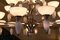 Art Deco Chandelier with Alabaster Bowls and Illuminated Cones, 1990s, Image 10