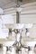 Lámpara de araña Art Déco con cuencos de alabastro y conos iluminados, años 90, Imagen 15