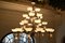 Art Deco Chandelier with Alabaster Bowls and Illuminated Cones, 1990s 4