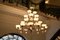Art Deco Chandelier with Alabaster Bowls and Illuminated Cones, 1990s 3