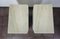 Vintage Bedside Tables in White Enameled Wood and Marble, 1970s, Set of 2 10