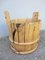 Rustic Wooden Scandinavian Bucket, Image 1