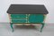 Chippendal Chest of Drawers Console Table in Turquoise Green + Sahara-Yellow, 1960s, Image 4
