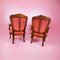 Red Cabriolet Armchairs, 1950, Set of 2 2