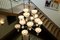 Art Deco 15-Arm Chandelier with Alabaster Bowls and Illuminated Cones, 1990s 3