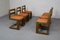 Cantilever Chairs in Leather and Beechwood, 1970s, Set of 6 1