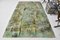 Vintage Forest Green Faded Rug 1