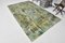 Vintage Forest Green Faded Rug 2