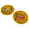Majolica Fruits Plates in Yellow from Sarreguemines, 1880s, Set of 2 1