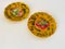 Majolica Fruits Plates in Yellow from Sarreguemines, 1880s, Set of 2 2