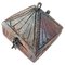 Caja de polvo de madera africana del siglo XIX tallada a mano en color marrón, Imagen 1